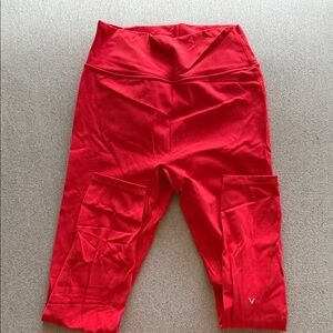 Vibrant Red Women's Leggings